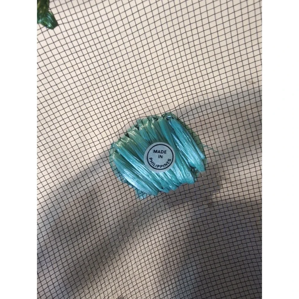 2x Vintage Food Dome Cover PICNIC Mesh Screen Floral, Bumble Bee, Palm Tree